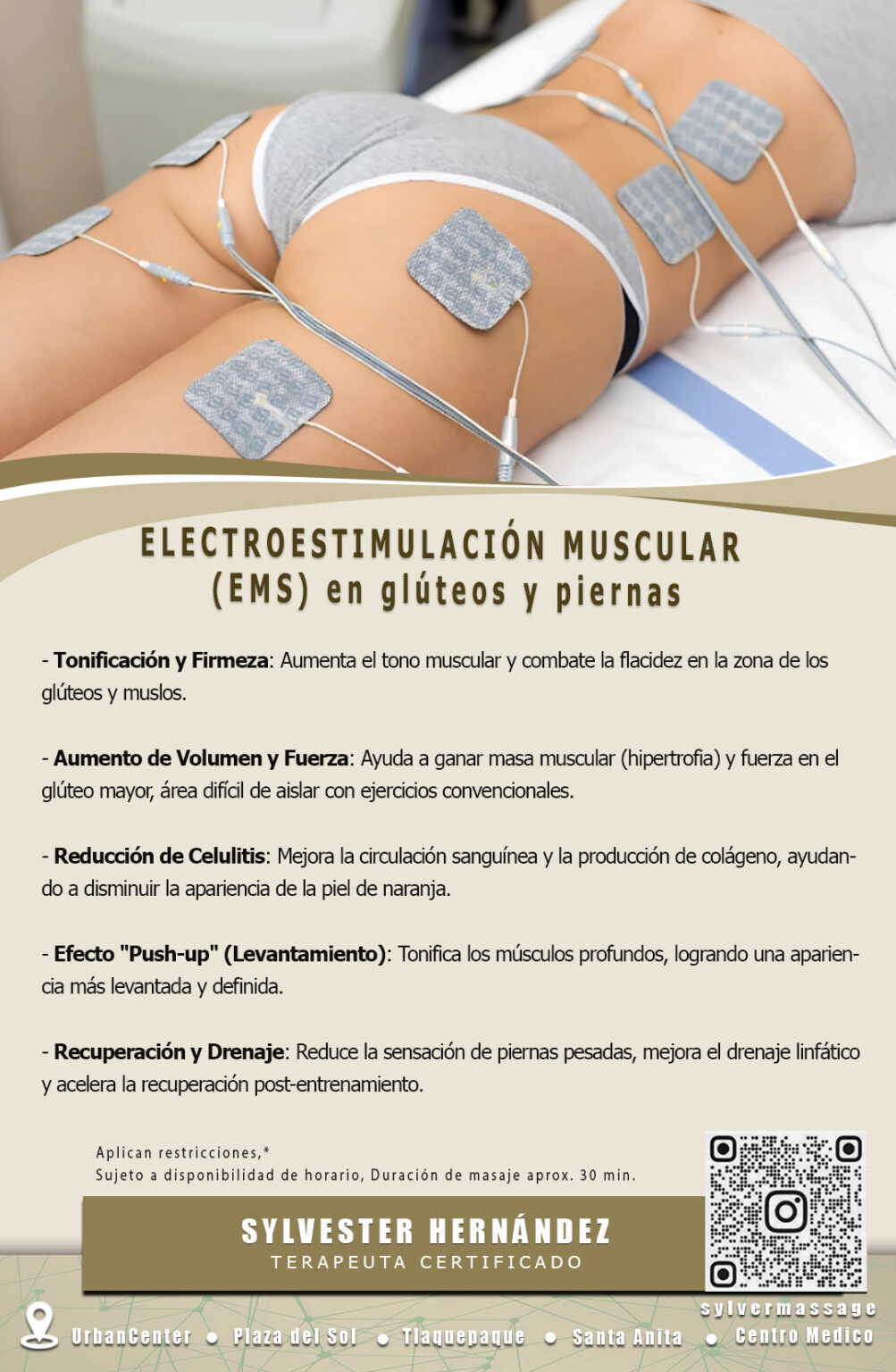 electro en gluteos