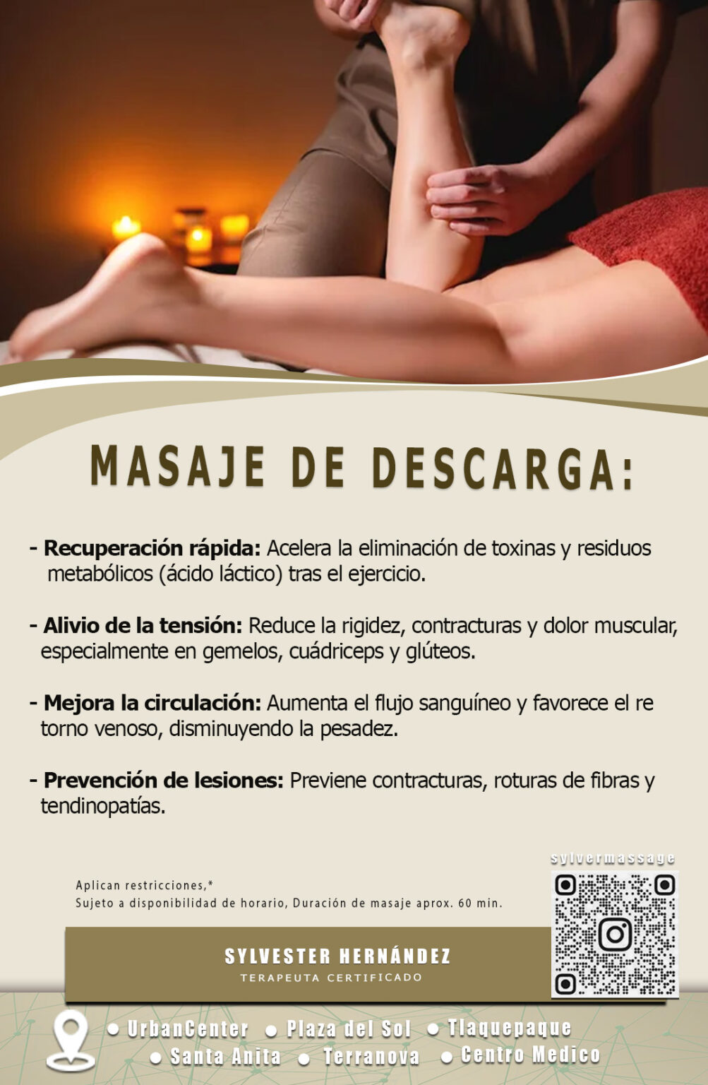 masaje de descarga